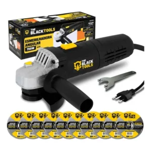 Esmerilhadeira lixadeira angular bte750 4.1/2 750w com discos the black tools