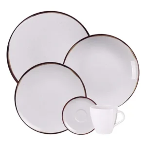 Aparelho de jantar canyon em porcelana decorada 20 peças tramontina