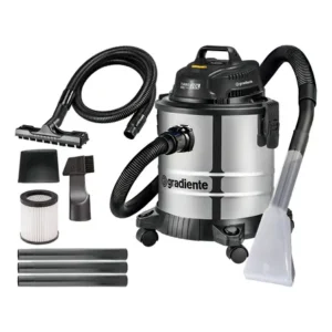 Aspirador de pó e água 20l 1200w gradiente pgac200 inox multiuso
