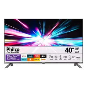 Smart tv philco 40'' full hd roku ptv40 hdr10 dolby