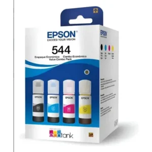 Kit 04 tinta epson l3150 t544 l3250 l3210 l1250 preto - ciano magenta amarelo