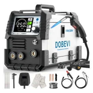 Máquina solda inversora 250a sem gás 3 em 1 110v/220v dobevi