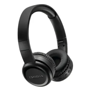Fone de ouvido headphone aiwa aws-hp-03-b bluetooth bateria com até 100 horas duração cor preto