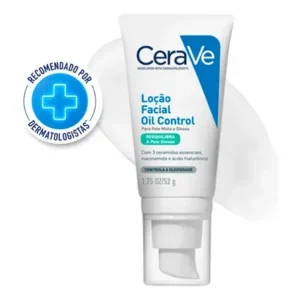 Loção facial hidratante para pele oleosa oil control cerave 52g