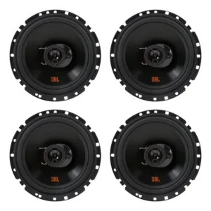 Kit 4 falantes 6 polegadas jbl 6trfx55 triaxial 220w ohms cor preto