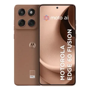 Smartphone motorola edge 60 fusion 5g - 256gb 24gb (8gb ram+16gb ram boost) tela quad-curve moto ai 50mp sony camera ultrarresistencia militar ip68 + ip69 mocha mousse