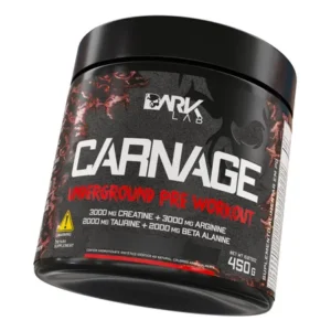 Pre treino carnage pink lemonade 450g com creatina dark lab