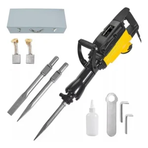 Martelete demolidor hardtools 1800w 65j 127v com acessórios profissional amarelo