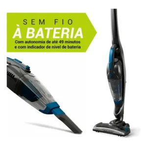 Aspirador de pó vertical philco pas56 sem fio 2 em 1 para casa com bateria lítio cinza-escuro 127/220v