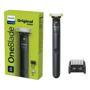 Barbeador e aparador elétrico philips oneblade com pente 5 em 1, sem fio à prova d'água - qp1425/10
