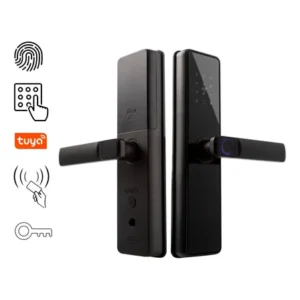 Fechadura digital eletrônica inteligente wifi tag senha chave app abertura à distância compatível com tuya preto yesop