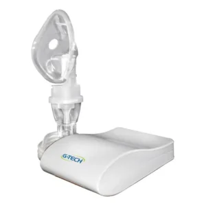 Inalador nebulizador compressor g-tech dc1 silencioso bivolt portátil branco 127/220v