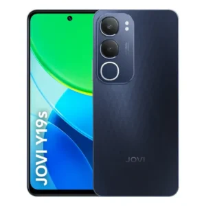 Smartphone jovi y19s 256gb, 4+4gb ram turbo, câmera 50mp, bateria 5500mah, carregamento 15w, tela 90hz - preto safira