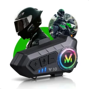 Fone de ouvido para capacete moto bluetooth headset rgb sem fio kateluo