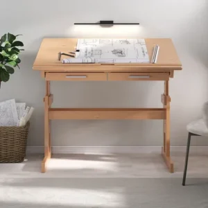 Escrivaninha mesa de desenho olivia em madeira maciça