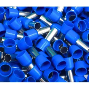 200x terminal tubular ilhos 2,5mm pre isolado (200pçs) tubolar ilhós azul 2.5mm