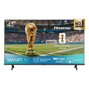 Hisense smart tv fhd 43 polegadas 43a4nv com hdr10, dts virtual x, compatibilidade alexa e google home