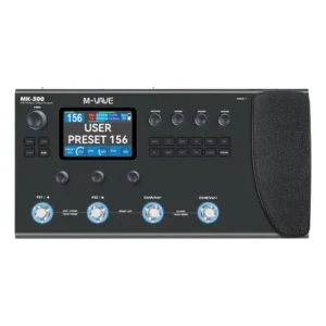 Pedaleira multiefeitos m-vave mk-300 para guitarra e baixo digital