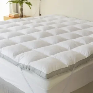 Pillow top king artelassê algodão egípcio toque de pluma branco liso sublime 193x203 cm