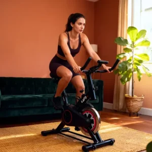 Bicicleta spinning ergométrica lafit pro 4kg 100kg preto 127/220v