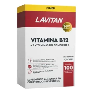 Lavitan vitamina b12 complexo b com 100 comprimidos sem sabor