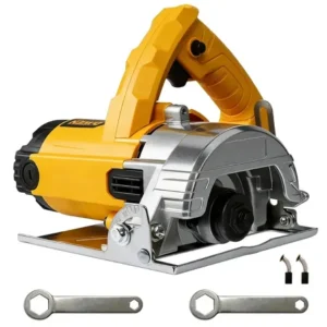 Serra mármore concreto profissional 1400w 12800rpm tamanho do disco 125mm diametro furo 20mm m-211 mestri 220v cor amarelo