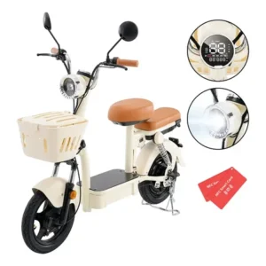 Bicicleta elétrica xroymexroy y16 1200w 48v20ah 100km branca