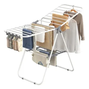 Songmics varal de roupas interno, 55x148x100 cm branco