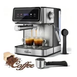 Cafeteira expresso patbrela cm005 20 bar, para pó e cápsulas nespresso, com vaporizador aquecimento de xícaras