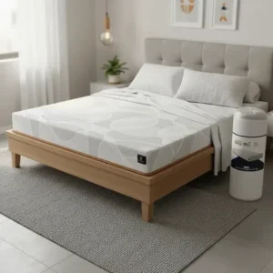 Colchão casal ortopédico espuma d33 a vácuo - lucas home branco