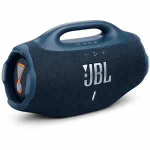 Caixa de som jbl boombox 4 bluetooth 210w pro ai sound boost graves personalizáveis bateria até 34h ip68 áudio lossless azul 127/220v