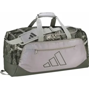 Bolsa de treino defender duffle estampada adidas verde lisa níquel cinza