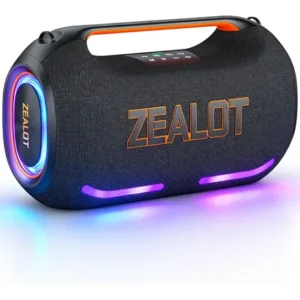 Caixa de som zealot ze41 450w bluetooth ipx7 graves fortes