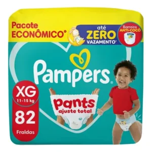 Fralda pampers pants ajuste total tamanho xg, 82 un extra grande (xg) sem gênero
