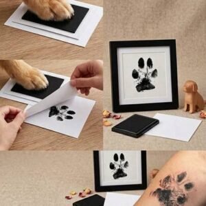 Petsin pet paw print kit with 1 ink pad & 2 imprint cards, halloween, thanksgiving christmas gifts, meaningful record of pets growth, lifelong memoriespetsin memories