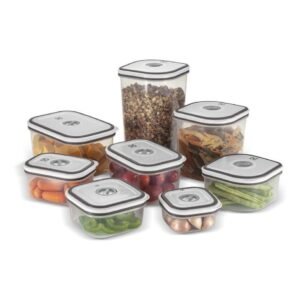 Conjunto kit potes herméticos electrolux - 8 unidades plástico