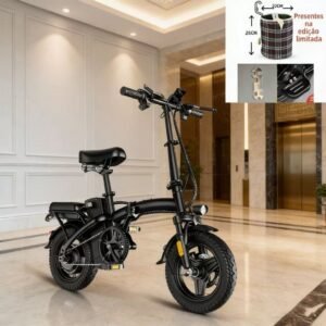 Bicicleta elétrica nuda dobrável | design moderno durabilidade garantida a melhor opção para viagens e compras!