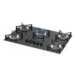 Cooktop a gás fischer 5 bocas mesa vidro bivolt