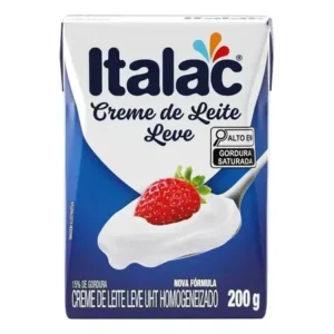 Creme de leite leve uht italac 200g