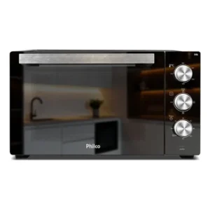 Forno elétrico philco 50l cinza espelhado full glass pfe50pe