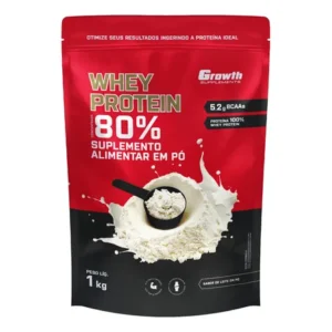 Whey protein concentrado 1kg growth supplements - leite em pó