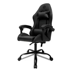 Cadeira de escritório tgt heron tgt-hr gamer preta com estofado couro sintético