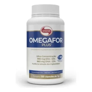 Omegafor plus 120 cápsulas ômega 3 vitafor
