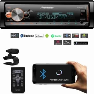 Media receiver pioneer mvh-x3000br bluetooth spotify usb