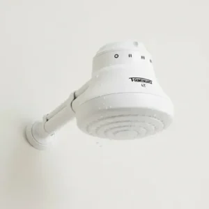 Chuveiro elétrico fixo fame faminho 6800w branco com cano 30cm 220v