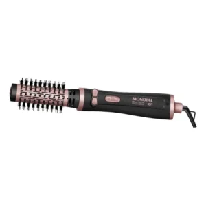 Escova rotativa mondial ceramica tourmaline ion 3x1 erb-01 rosa 127/220v
