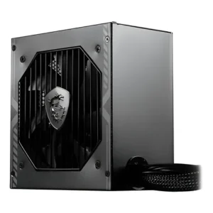 Fonte gamer atx 650 para computador msi mag 650w 80 plus cor preto