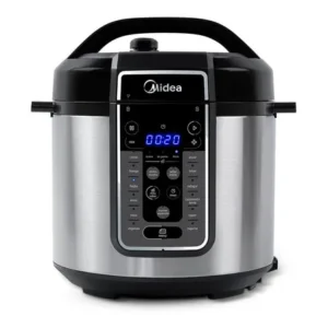 Panela de pressão elétrica 6 l mastersteam inox midea cor cinza