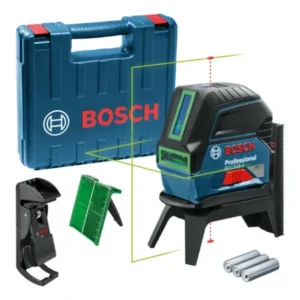 Nível a laser verde bosch gcl 2-15 g 15m suporte e maleta