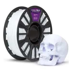 Filamento pla branco velvet 1kg - premium voolt3d high speed.